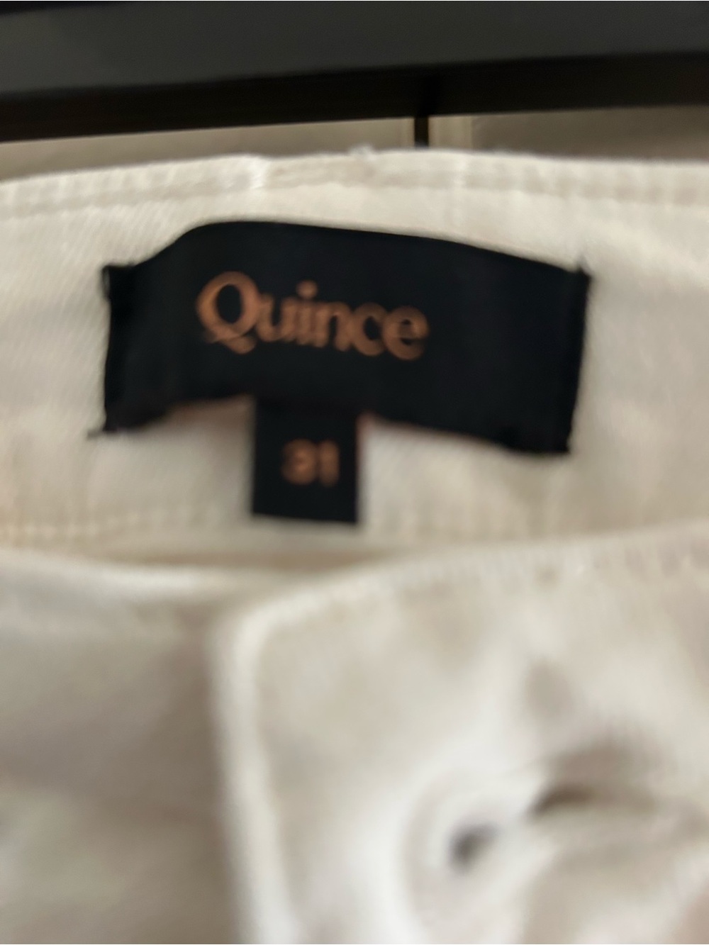 Quince White Wide-Leg Women’s Jeans - Picture 2 of 9